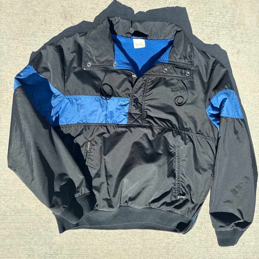 Nike Men's Black and Blue Windbreaker
